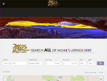 Tablet Screenshot of moabrealestate.net